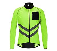 Tenue de cyclisme pour homme - Veste coupe-vent - Vêtement de sport d'extérieur (vert, L)
