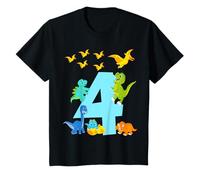Tenue de dino garçon 4e anniversaire - quatre ans T-Shirt