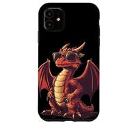 Tenue de dragon cool avec lunettes de soleil pour garçons et filles Coque pour iPhone 11