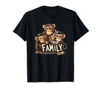 Tenue de famille d'animaux pour familles de singes drôles T-Shirt