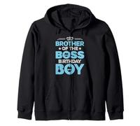 Tenue de fête d'anniversaire Brother of The Boss Like A Boss Bro Sweat à Capuche