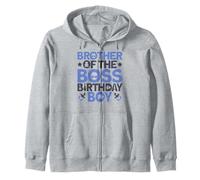 Tenue de fête d'anniversaire Brother of The Boss Like A Boss Bro Sweat à Capuche