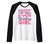 Tenue de fête d'anniversaire Daddy of The Anime K Pop Girl Dad Manche Raglan