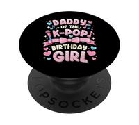 Tenue de fête d'anniversaire Daddy of The Anime K Pop Girl Dad PopSockets PopGrip Adhésif