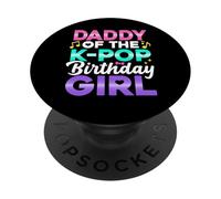 Tenue de fête d'anniversaire Daddy of The Anime K Pop Girl Dad PopSockets PopGrip Adhésif