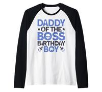 Tenue de fête d'anniversaire Daddy of The Boss Like A Boss Dad Manche Raglan