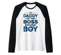 Tenue de fête d'anniversaire Daddy of The Boss Like A Boss Dad Manche Raglan