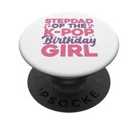 Tenue de fête d'anniversaire de Stepdad of The Birthday Anime K Pop Girl PopSockets PopGrip Adhésif