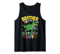 Tenue de fête d'anniversaire pour frère de l'équipe de Dinosaures Débardeur