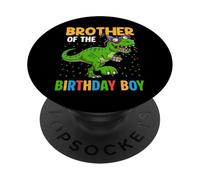 Tenue de fête d'anniversaire pour frère de l'équipe de Dinosaures PopSockets PopGrip Adhésif