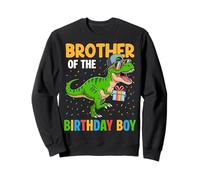 Tenue de fête d'anniversaire pour frère de l'équipe de Dinosaures Sweatshirt