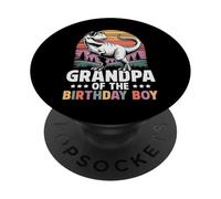 Tenue de fête d'anniversaire pour Grand-père - Dinosaure Squad - Grand-père PopSockets PopGrip Adhésif