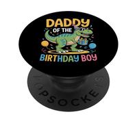 Tenue de fête d'anniversaire pour Papa - Dinosaure Squad PopSockets PopGrip Adhésif