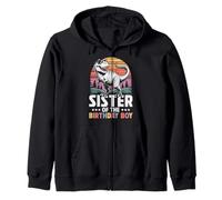 Tenue de fête d'anniversaire pour sœur Dinosaure Squad Sister Sweat à Capuche