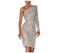 Tenue De Fete Femme Chic Réveillon Tenue Nouvel an Cocktail Robe Soiree Paillette Disco Dress Festive Jupe Chic Et Elegant Fete Robes Sexy Glamour