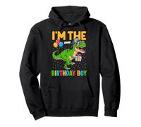 Tenue de fête I'm The Birthday Boy Dinosaur Squad Boys Sweat à Capuche