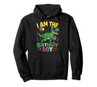 Tenue de fête I'm The Birthday Boy Dinosaur Squad Boys Sweat à Capuche