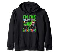 Tenue de fête I'm The Birthday Boy Dinosaur Squad Boys Sweat à Capuche