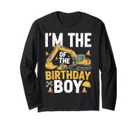 Tenue de fête I'm The Birthday Boy Excavator Crew Boys Manche Longue