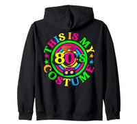 Tenue de Fête Rétro Années 80 Look Néon Vintage Sweat à Capuche