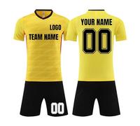 Tenue de Foot Personnalisée avec Nom et Numéro, Ensemble sur Mesure pour Enfants et Adultes avec Maillot et Short