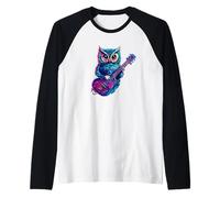 Tenue de guitare musicale en forme de hibou magique Manche Raglan