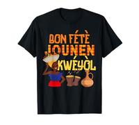 Tenue de Jour créole Bon Fete Kweyol Sainte-Lucie Dominique T-Shirt