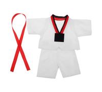 Tenue de Karaté pour Poupée avec Ceinture, Peluche | Uniforme D’arts Martiaux en Tissu, Jeu de Rôle, Taille 10 à 12 Pouces, pour Ours et Animaux Rembourrés