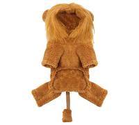 Tenue de lion pour chiot - Sweat à capuche pour chat - Crinière de lion - Belle perruque de lion douce et chaude - Vêtement pour animaux de compagnie de petite, moyenne à grande taille