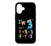 Tenue de mathématiques 3e Anniversaire idée pour Enfants et Chiffres de 3 Ans Coque pour iPhone 16