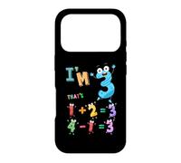 Tenue de mathématiques 3e Anniversaire idée pour Enfants et Chiffres de 3 Ans Coque pour iPhone 17 Pro