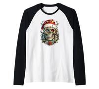 Tenue De Noël Crâne Noël Mort Noël Lourd Manche Raglan