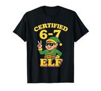 Tenue de Noël drôle Elfe certifiée 6-7 T-Shirt