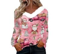 Tenue de Noel Femme Moche Lumineux Pull Jacquard Noël Adulte Sapin Famille Vetements Mode Mode Fête Rigolo Grande Taille Pulls, Gilets Et Sweats Femme Humour Tenue Deguisement Sapin XXL