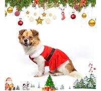 Tenue de Noël pour Chien, Chat et Animal Domestique - Costume de Père Noël - Accessoires pour Animaux de Compagnie - Taille M