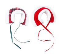 Tenue de Noël pour hamster - Vêtements pour animaux de compagnie en coton, robe de costume de vacances, vêtements d'hiver confortables, combinaison d'animal réglable avec design en tissu doux |