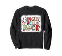 Tenue de Noël rétro Rock Holiday Christmas Jingle Bell Rock Lepard Sweatshirt