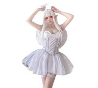 Tenue De Petite SorcièRe, Costume d'halloween d'ange Gothique pour MariéE - Tenue De Performance pour Cosplay Et éVéNements Costume De ScèNe De Petite SorcièRe Sexy