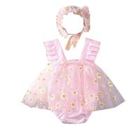 Tenue de première séance photo pour nouveau-né - Robe florale délicate avec bandeau - Belle fille - Robe de photographie et bandeau - Vêtement de qualité fabriqué à la main