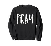 Tenue de prière chrétienne pour église Cadeau de baptême Jésus Fermeture éclair Sweatshirt