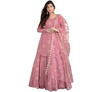 Tenue de réception de fête paksitani indienne de designer cousu Shalwar Kameez Lehenga Dupatta Costumes, Choix 1., 44