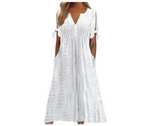 Tenue De SoiréE Femme Chic Robes Courtes Taille 44 Robe De Mi Longue Bleu Robe Boheme Coton Lin Robe Longue BohèMe Ete Robe Grande Taille Plage Robe A Fleurs Grande Taille