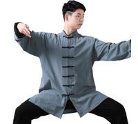 Tenue de Tai Chi Uniforme d'arts Martiaux Kung Fu Vêtements de Tai Chi Femmes, hommes Lin Manches Longues Tai Chi Uniforme Vêtements Tai Chi Taekwondo Arts Martiaux Chinois Performance Vêtements Compé