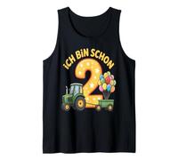 Tenue de Tracteur pour 2ème Anniversaire garçon Ich Bin Schon 2 Débardeur