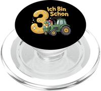 Tenue de Tracteur pour Enfant 3ème Anniversaire garçon Ich Bin Schon 3 PopSockets PopGrip pour MagSafe