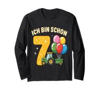 Tenue de Tracteur pour Enfant 7ème Anniversaire garçon Ich Bin Schon 7 Manche Longue