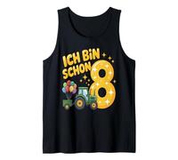 Tenue de Tracteur pour Enfant 8ème Anniversaire garçon Ich Bin Schon 8 Débardeur