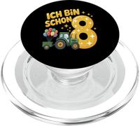 Tenue de Tracteur pour Enfant 8ème Anniversaire garçon Ich Bin Schon 8 PopSockets PopGrip pour MagSafe