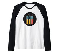 Tenue de tube à essai scientifique avec liquide vibrant pour scientifiques Manche Raglan