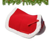 Tenue de vacances équine - Chapeau de Cheval de style Père Noël, accessoire de coussin de selle confortable, costume de Noël léger, facile à porter avec fixation réglable | Idéal pour les défilés de